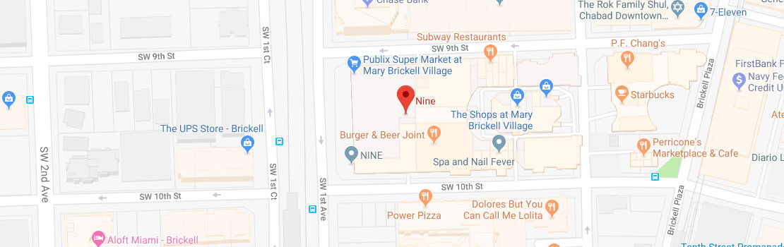 Nine Mary Brickell Map